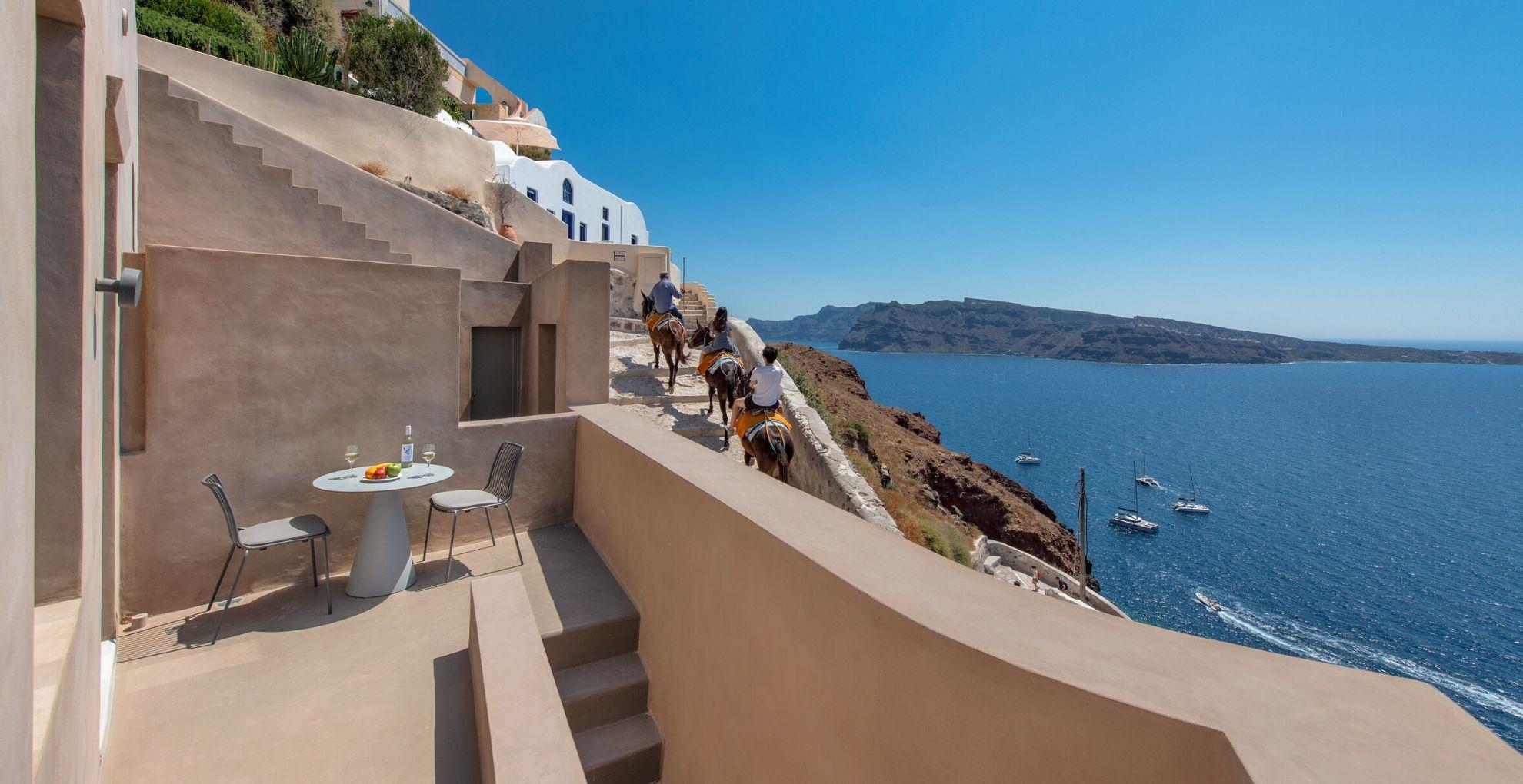 Old Castle Oia Villa Bagian luar foto