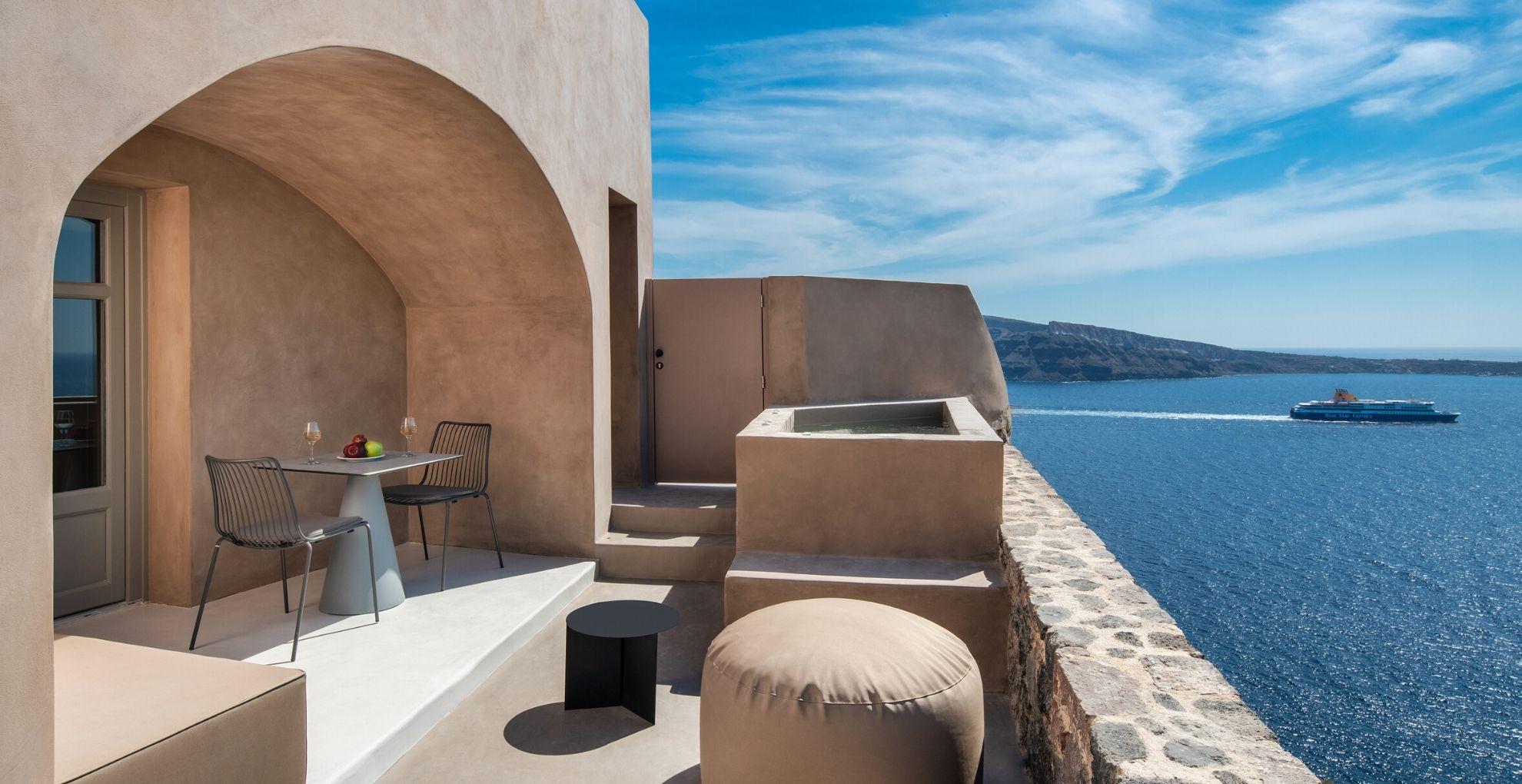 Old Castle Oia Villa Bagian luar foto