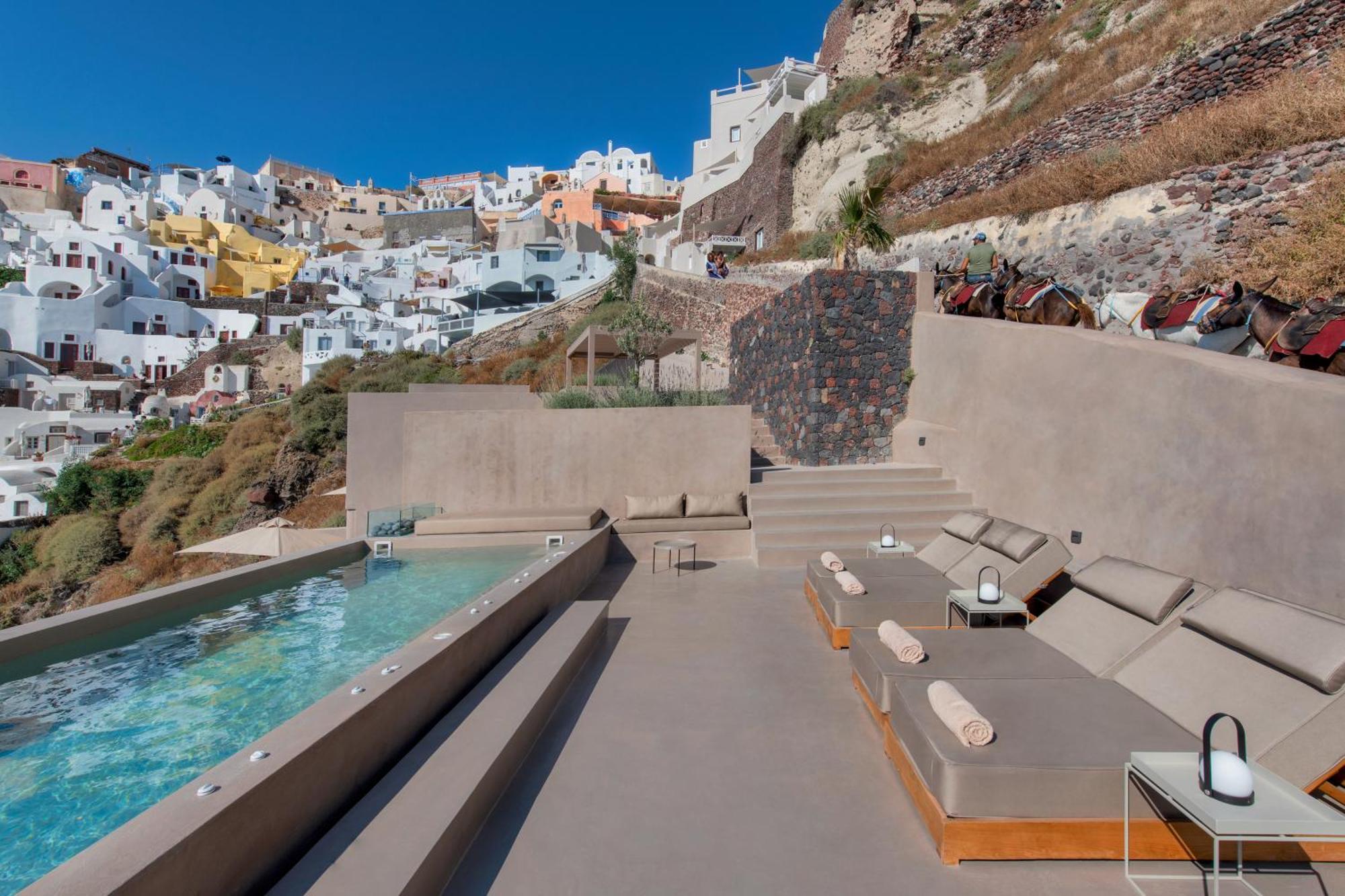 Old Castle Oia Villa Bagian luar foto